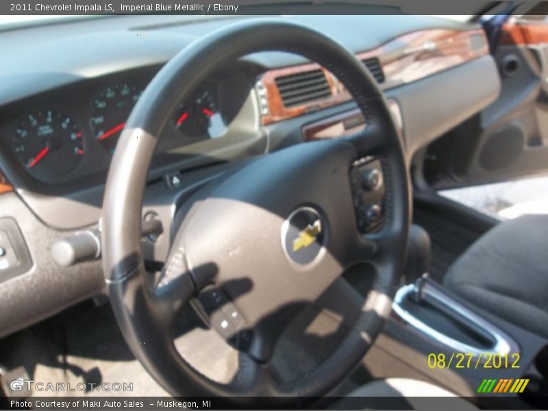 Imperial Blue Metallic / Ebony 2011 Chevrolet Impala LS