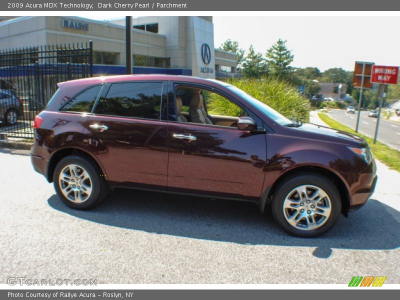 Dark Cherry Pearl / Parchment 2009 Acura MDX Technology