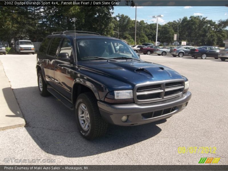 Patriot Blue Pearl / Dark Slate Gray 2002 Dodge Durango Sport 4x4