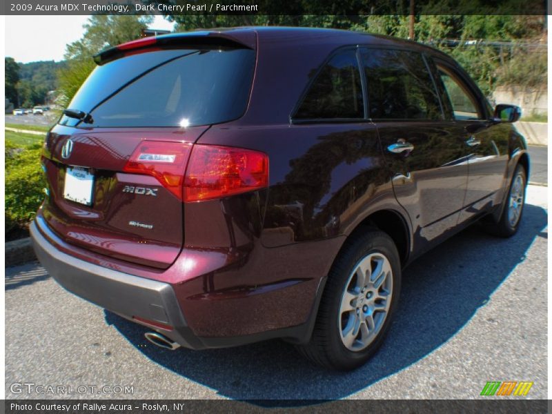 Dark Cherry Pearl / Parchment 2009 Acura MDX Technology