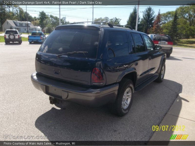 Patriot Blue Pearl / Dark Slate Gray 2002 Dodge Durango Sport 4x4