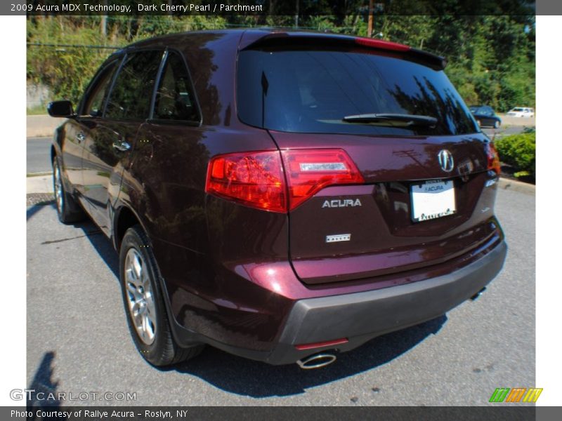 Dark Cherry Pearl / Parchment 2009 Acura MDX Technology