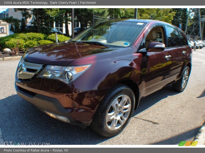 Dark Cherry Pearl / Parchment 2009 Acura MDX Technology