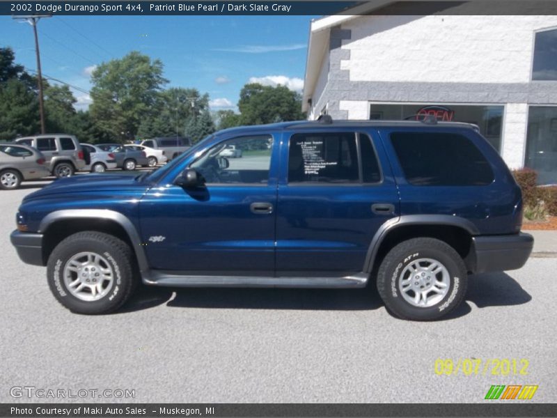 Patriot Blue Pearl / Dark Slate Gray 2002 Dodge Durango Sport 4x4