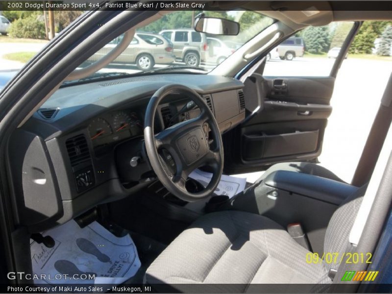 Patriot Blue Pearl / Dark Slate Gray 2002 Dodge Durango Sport 4x4