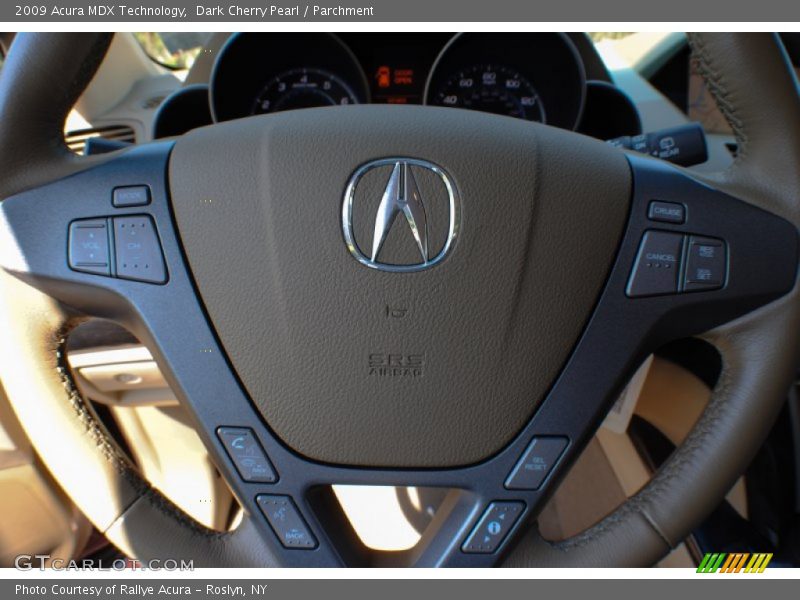 Dark Cherry Pearl / Parchment 2009 Acura MDX Technology