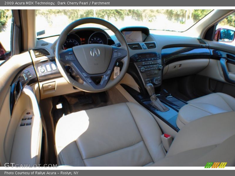 Dark Cherry Pearl / Parchment 2009 Acura MDX Technology