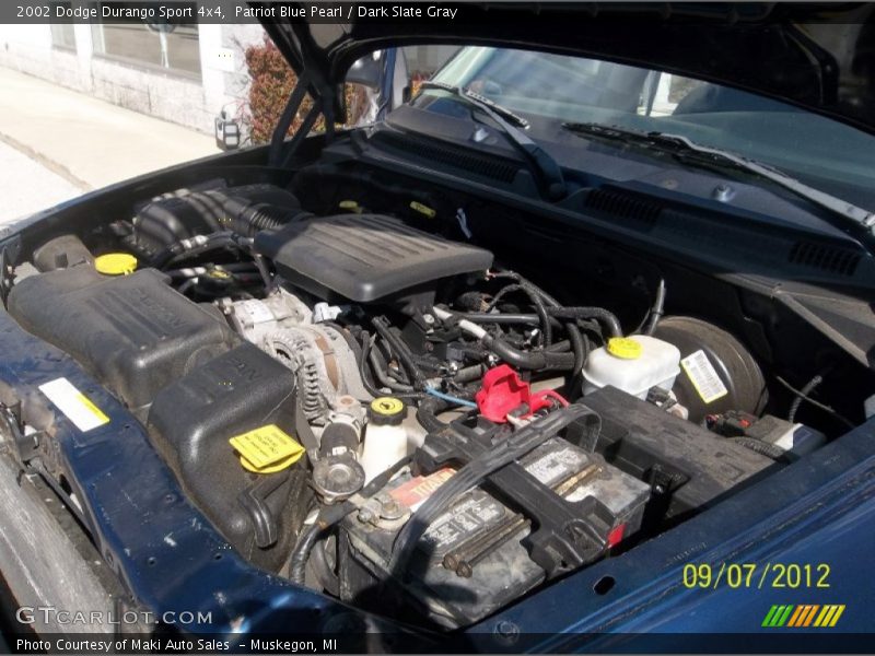 Patriot Blue Pearl / Dark Slate Gray 2002 Dodge Durango Sport 4x4