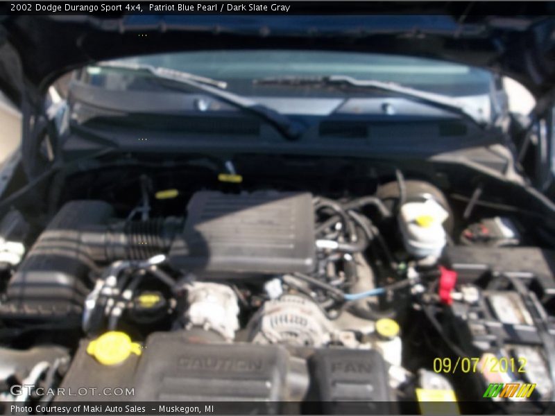 Patriot Blue Pearl / Dark Slate Gray 2002 Dodge Durango Sport 4x4