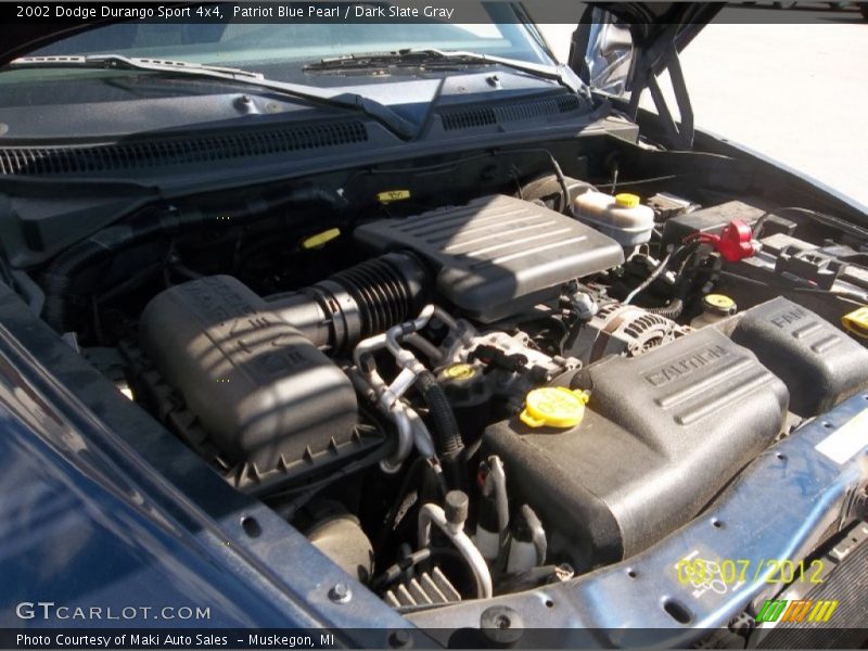 Patriot Blue Pearl / Dark Slate Gray 2002 Dodge Durango Sport 4x4