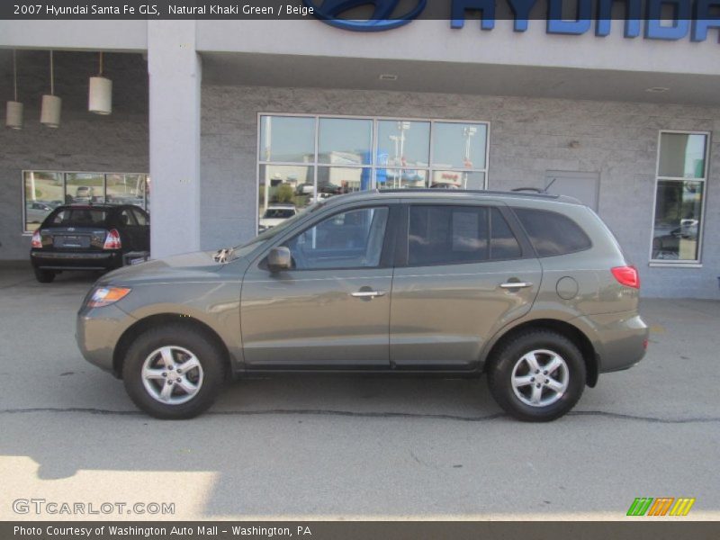 Natural Khaki Green / Beige 2007 Hyundai Santa Fe GLS