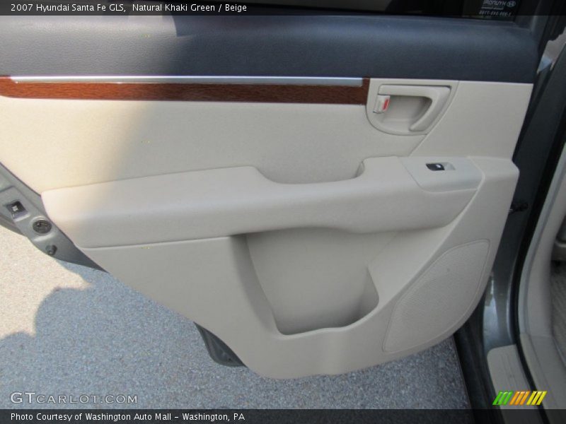 Natural Khaki Green / Beige 2007 Hyundai Santa Fe GLS