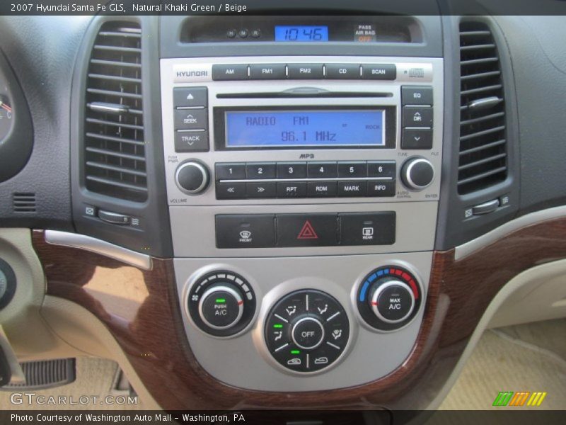 Natural Khaki Green / Beige 2007 Hyundai Santa Fe GLS