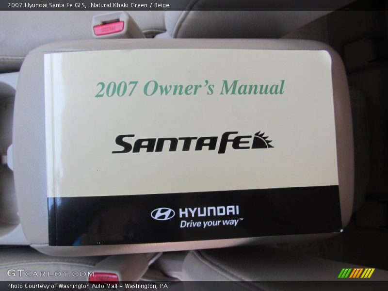 Natural Khaki Green / Beige 2007 Hyundai Santa Fe GLS