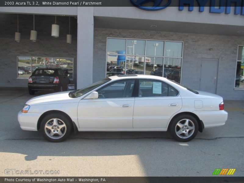 White Diamond Pearl / Parchment 2003 Acura TL 3.2
