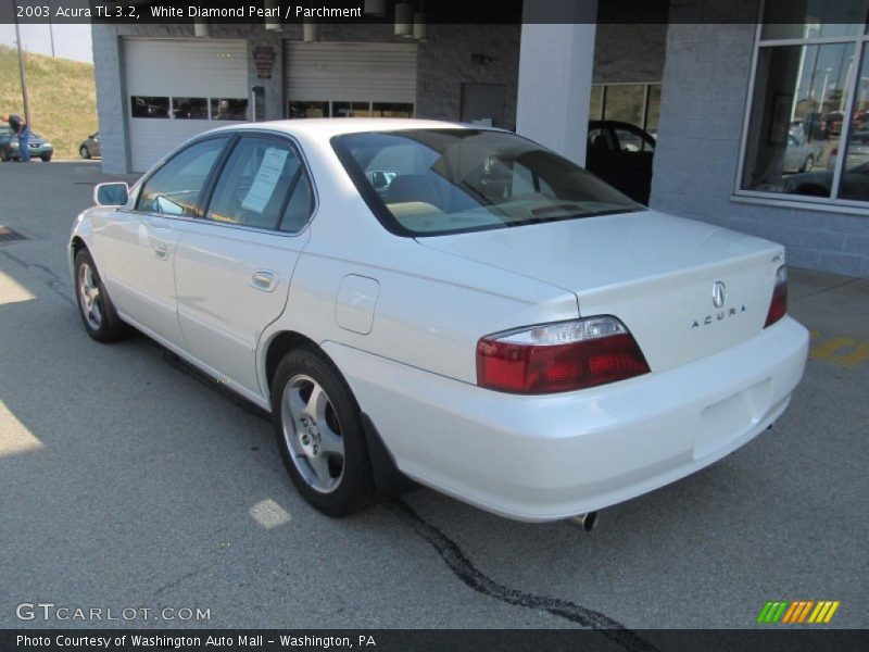 White Diamond Pearl / Parchment 2003 Acura TL 3.2