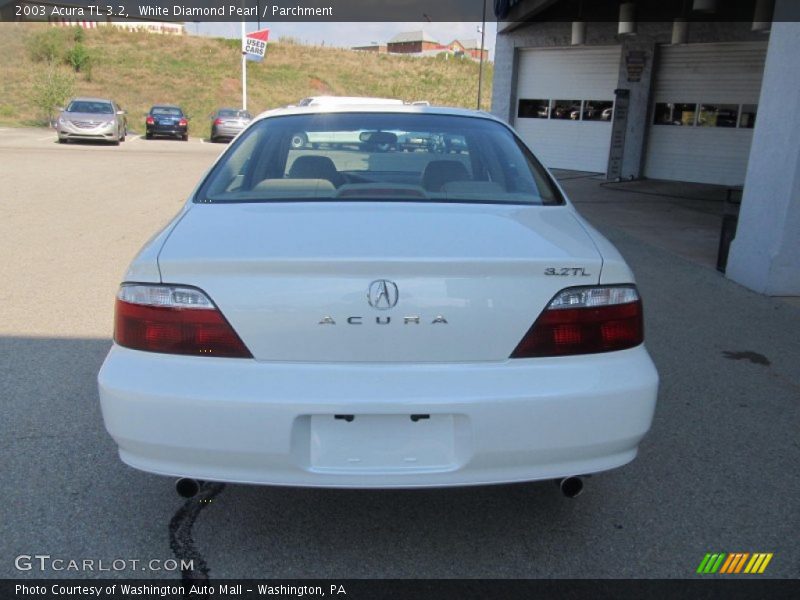 White Diamond Pearl / Parchment 2003 Acura TL 3.2