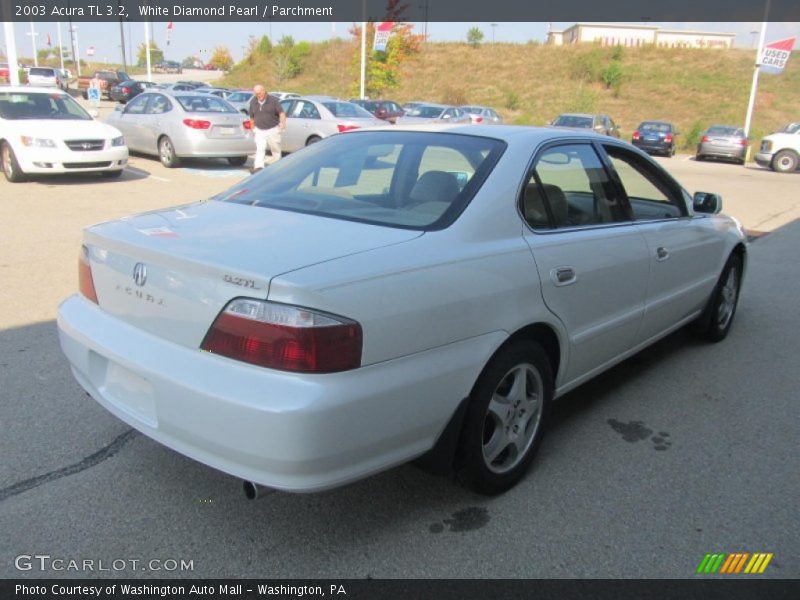 White Diamond Pearl / Parchment 2003 Acura TL 3.2