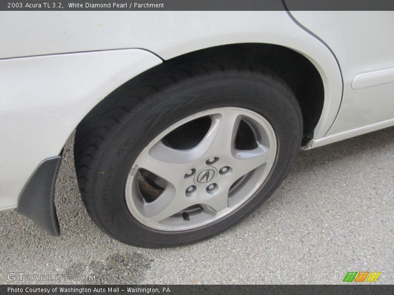 White Diamond Pearl / Parchment 2003 Acura TL 3.2