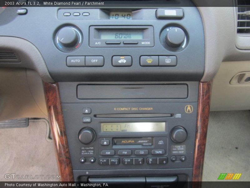 White Diamond Pearl / Parchment 2003 Acura TL 3.2