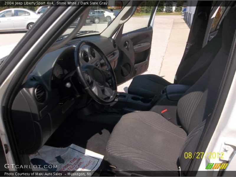 Stone White / Dark Slate Gray 2004 Jeep Liberty Sport 4x4