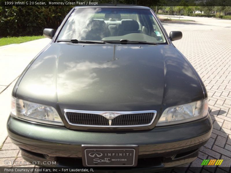 Monterey Green Pearl / Beige 1999 Infiniti G 20 Sedan