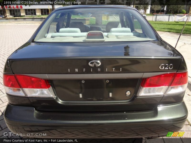 Monterey Green Pearl / Beige 1999 Infiniti G 20 Sedan