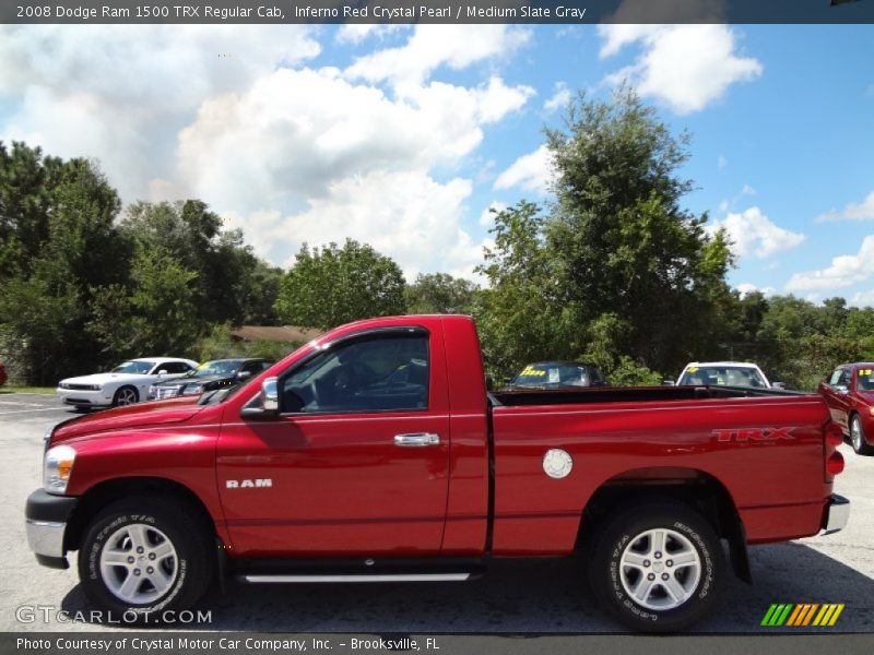Inferno Red Crystal Pearl / Medium Slate Gray 2008 Dodge Ram 1500 TRX Regular Cab