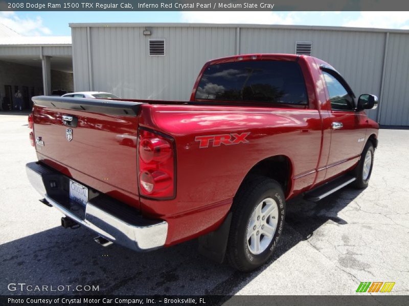 Inferno Red Crystal Pearl / Medium Slate Gray 2008 Dodge Ram 1500 TRX Regular Cab