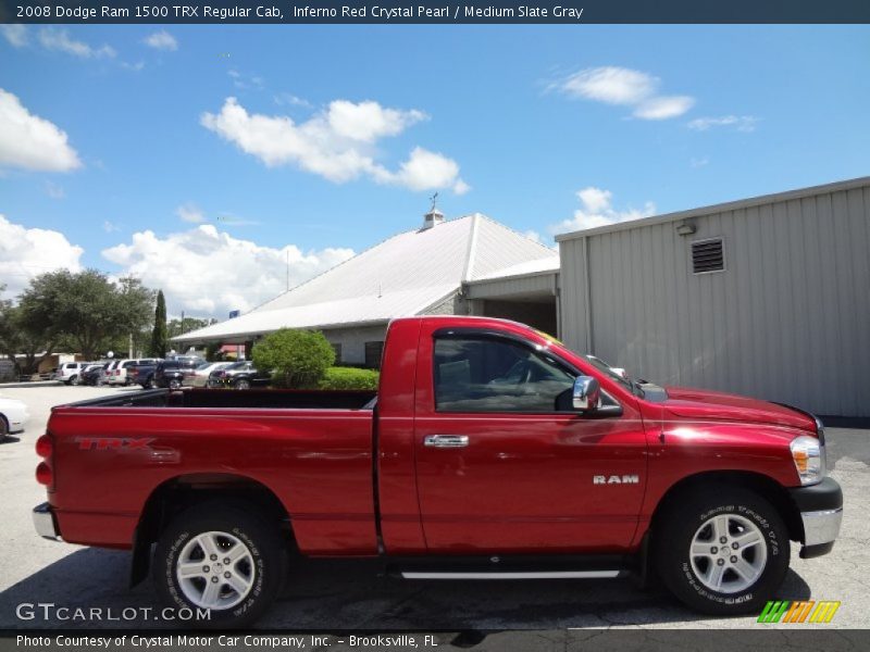 Inferno Red Crystal Pearl / Medium Slate Gray 2008 Dodge Ram 1500 TRX Regular Cab