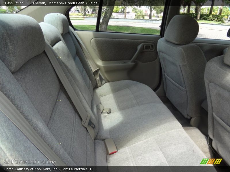 Monterey Green Pearl / Beige 1999 Infiniti G 20 Sedan