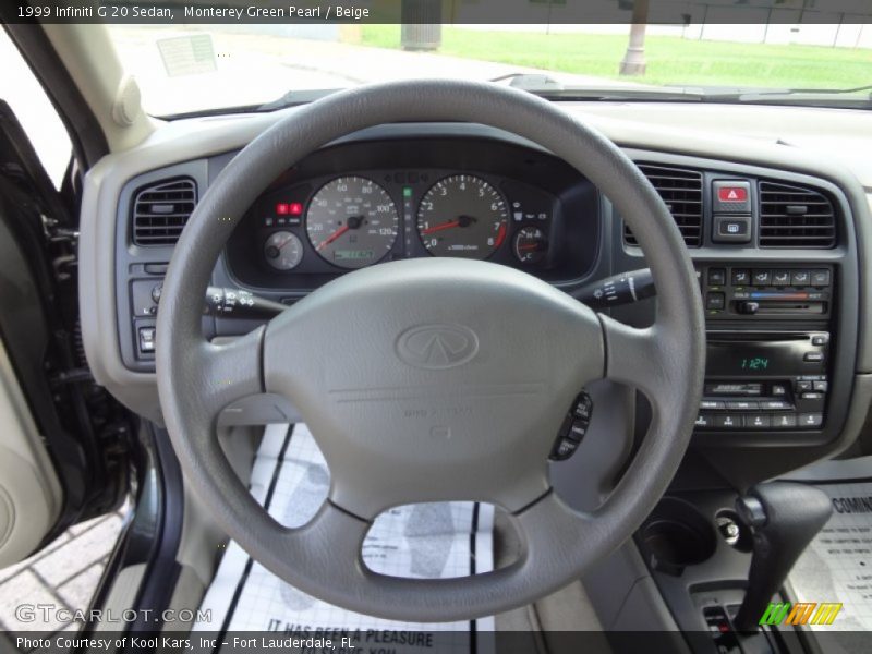 Monterey Green Pearl / Beige 1999 Infiniti G 20 Sedan