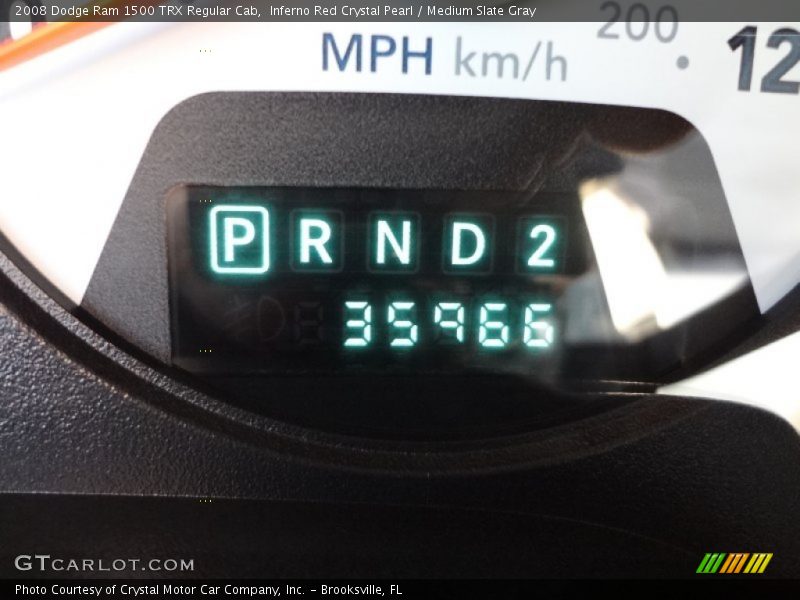 Inferno Red Crystal Pearl / Medium Slate Gray 2008 Dodge Ram 1500 TRX Regular Cab