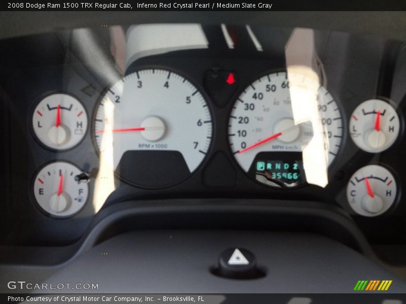 Inferno Red Crystal Pearl / Medium Slate Gray 2008 Dodge Ram 1500 TRX Regular Cab