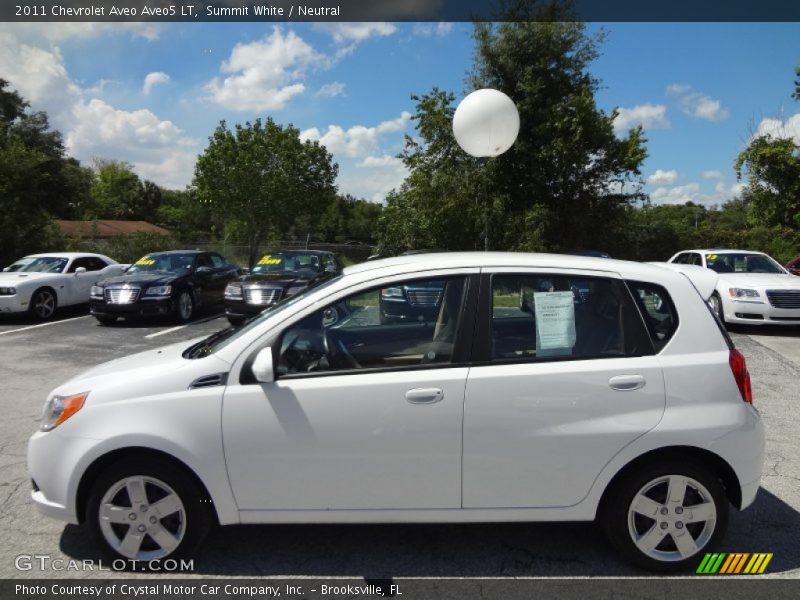 Summit White / Neutral 2011 Chevrolet Aveo Aveo5 LT