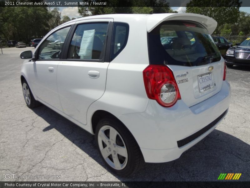 Summit White / Neutral 2011 Chevrolet Aveo Aveo5 LT