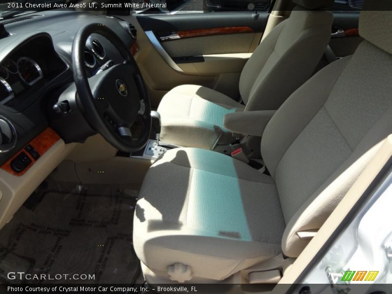 Summit White / Neutral 2011 Chevrolet Aveo Aveo5 LT