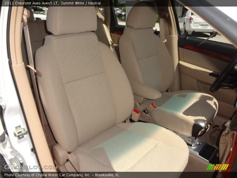 Summit White / Neutral 2011 Chevrolet Aveo Aveo5 LT