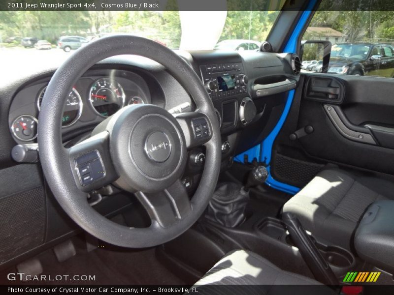 Cosmos Blue / Black 2011 Jeep Wrangler Sport 4x4