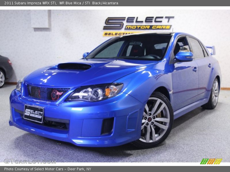 WR Blue Mica / STI  Black/Alcantara 2011 Subaru Impreza WRX STi