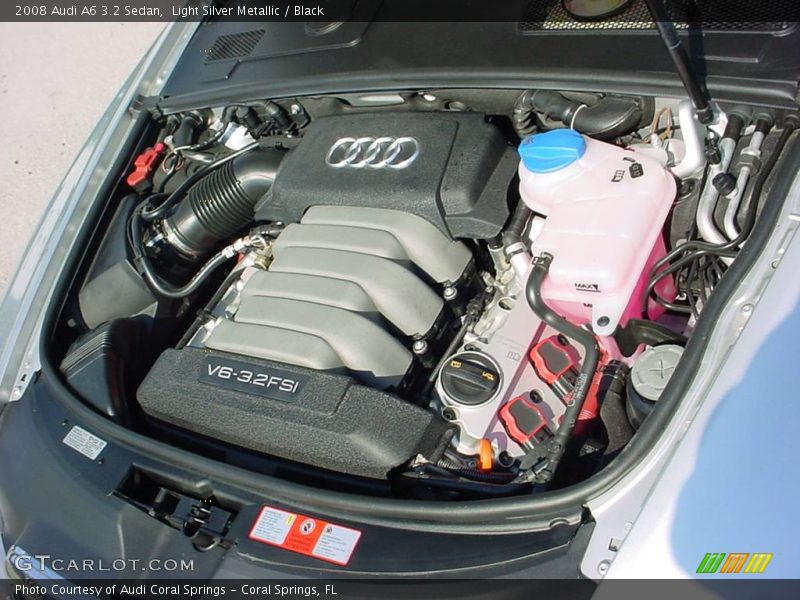 Light Silver Metallic / Black 2008 Audi A6 3.2 Sedan