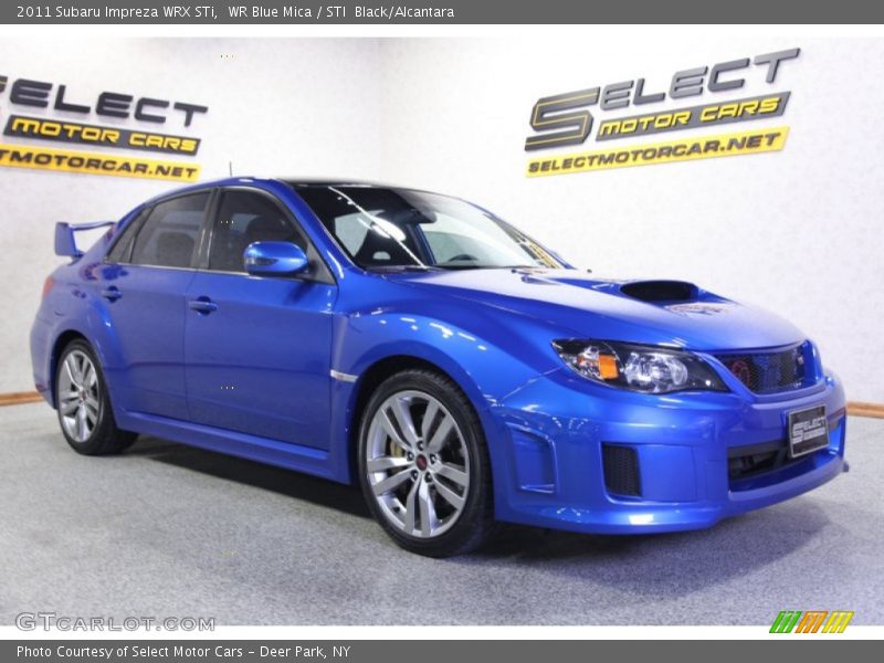 WR Blue Mica / STI  Black/Alcantara 2011 Subaru Impreza WRX STi