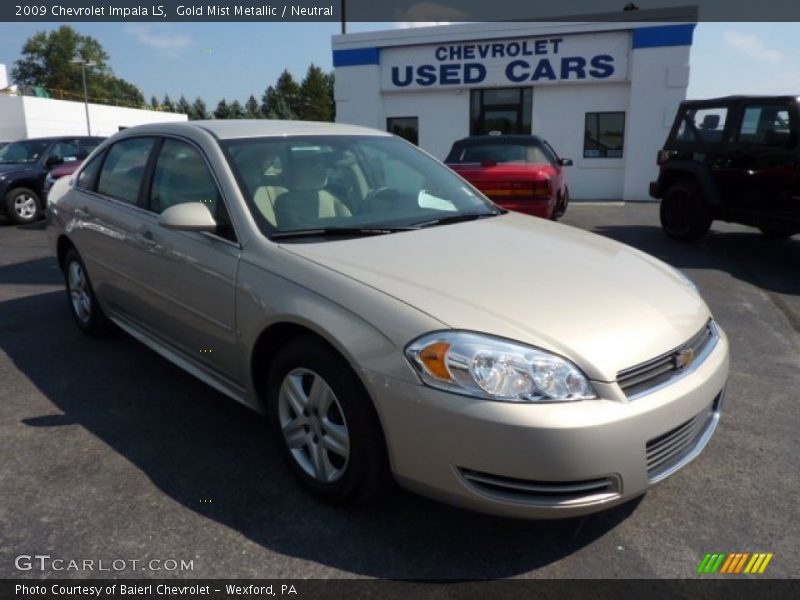 Gold Mist Metallic / Neutral 2009 Chevrolet Impala LS