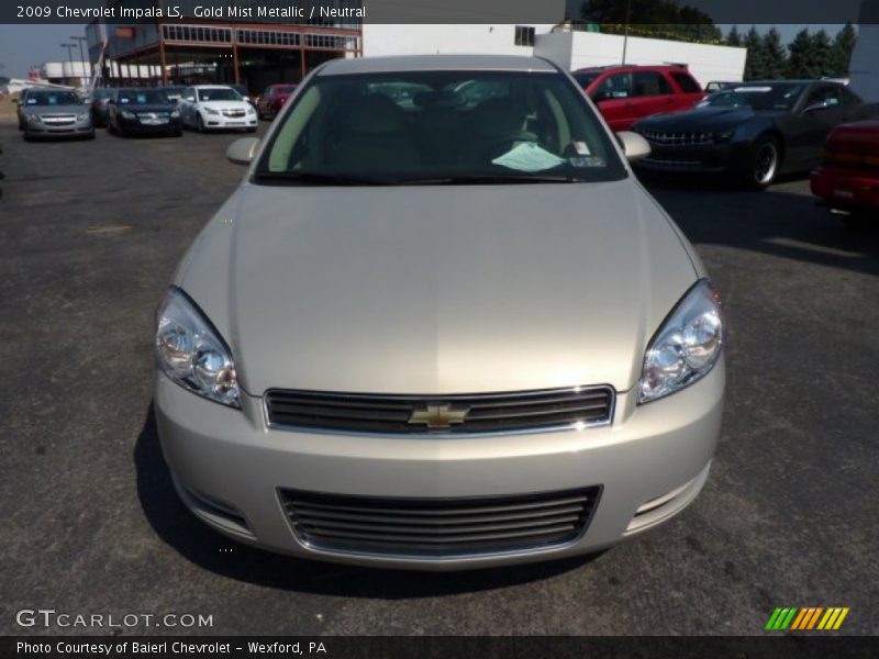 Gold Mist Metallic / Neutral 2009 Chevrolet Impala LS