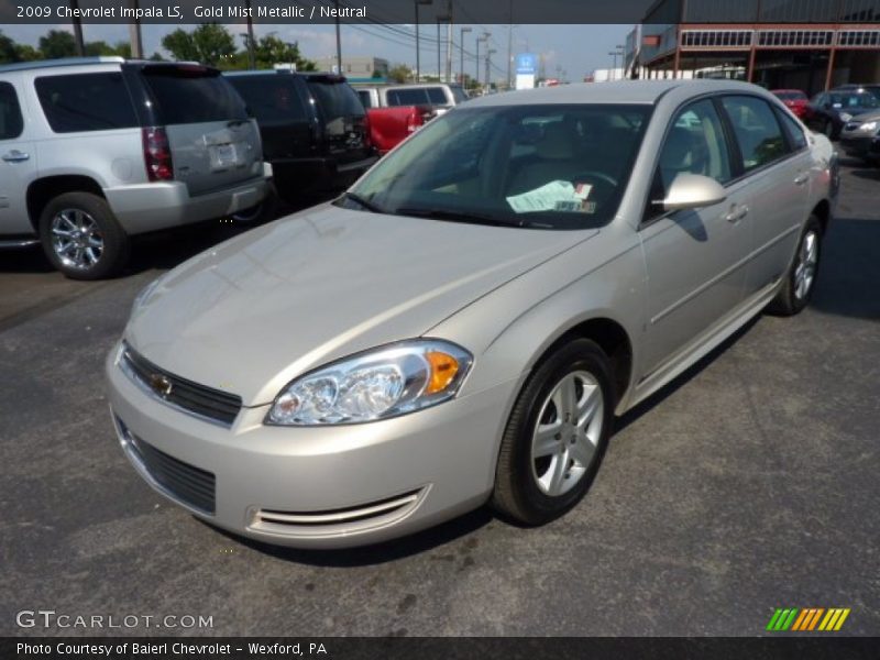 Gold Mist Metallic / Neutral 2009 Chevrolet Impala LS