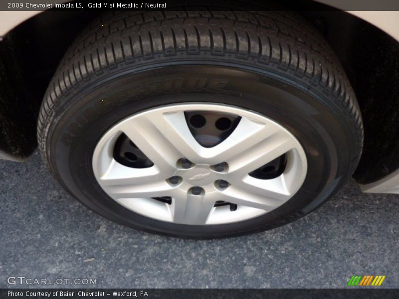 Gold Mist Metallic / Neutral 2009 Chevrolet Impala LS