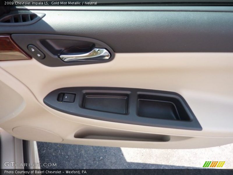 Gold Mist Metallic / Neutral 2009 Chevrolet Impala LS