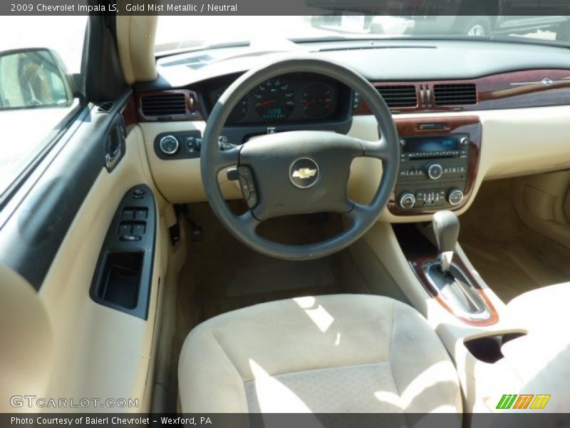 Gold Mist Metallic / Neutral 2009 Chevrolet Impala LS