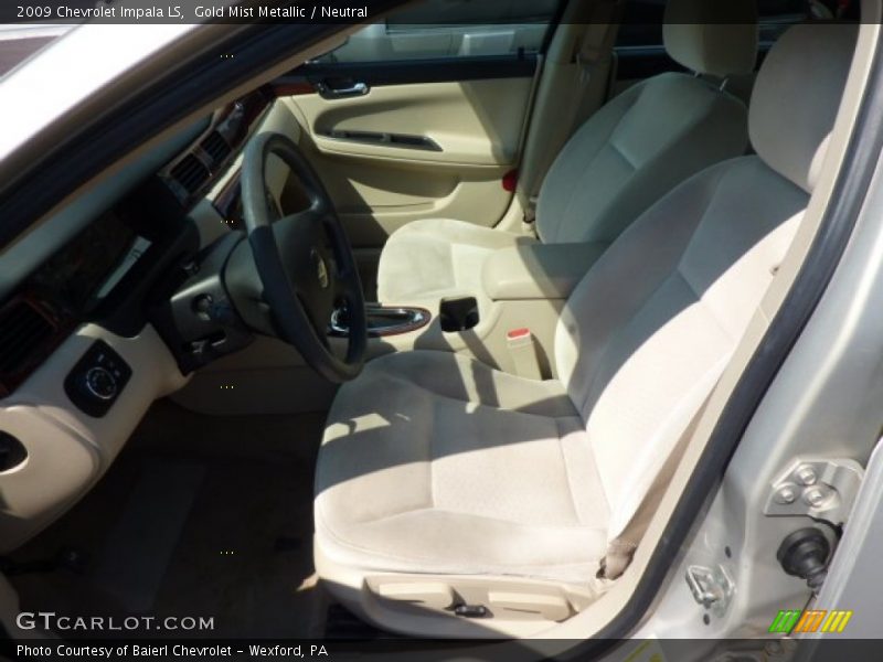 Gold Mist Metallic / Neutral 2009 Chevrolet Impala LS