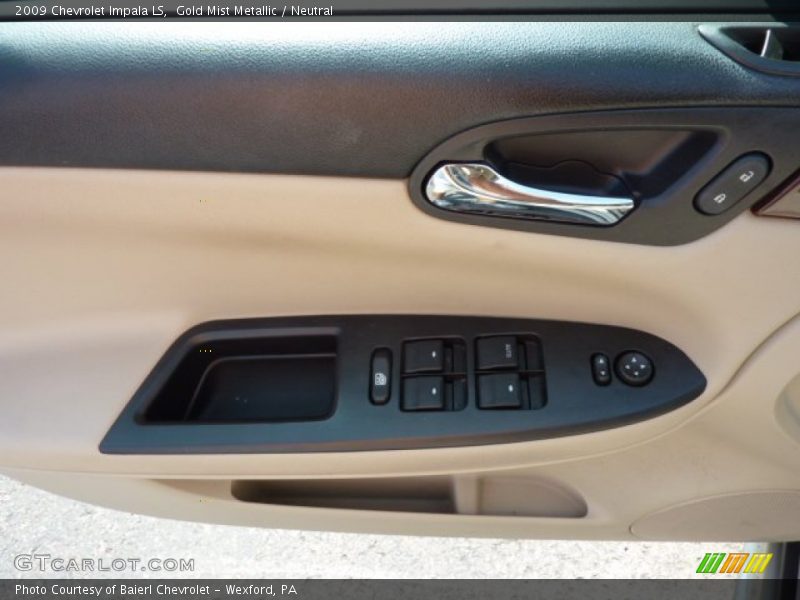 Gold Mist Metallic / Neutral 2009 Chevrolet Impala LS